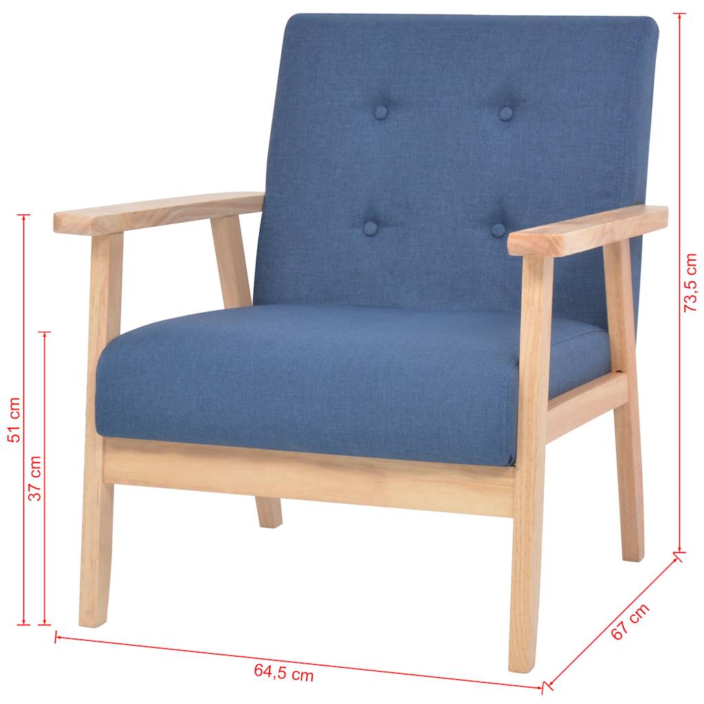 2-Sitzer-Sofa Stoff Hellgrau