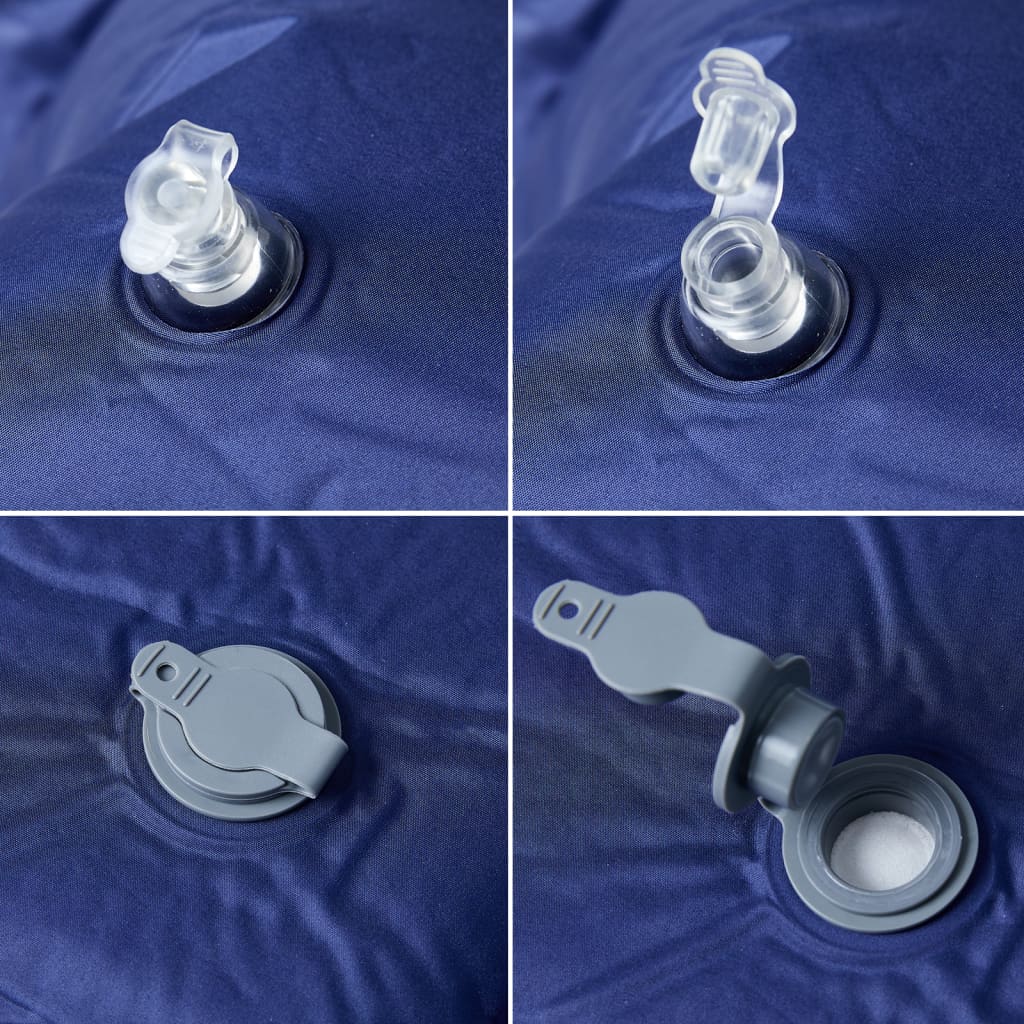 Selbstaufblasende Isomatte mit Kissen Grau