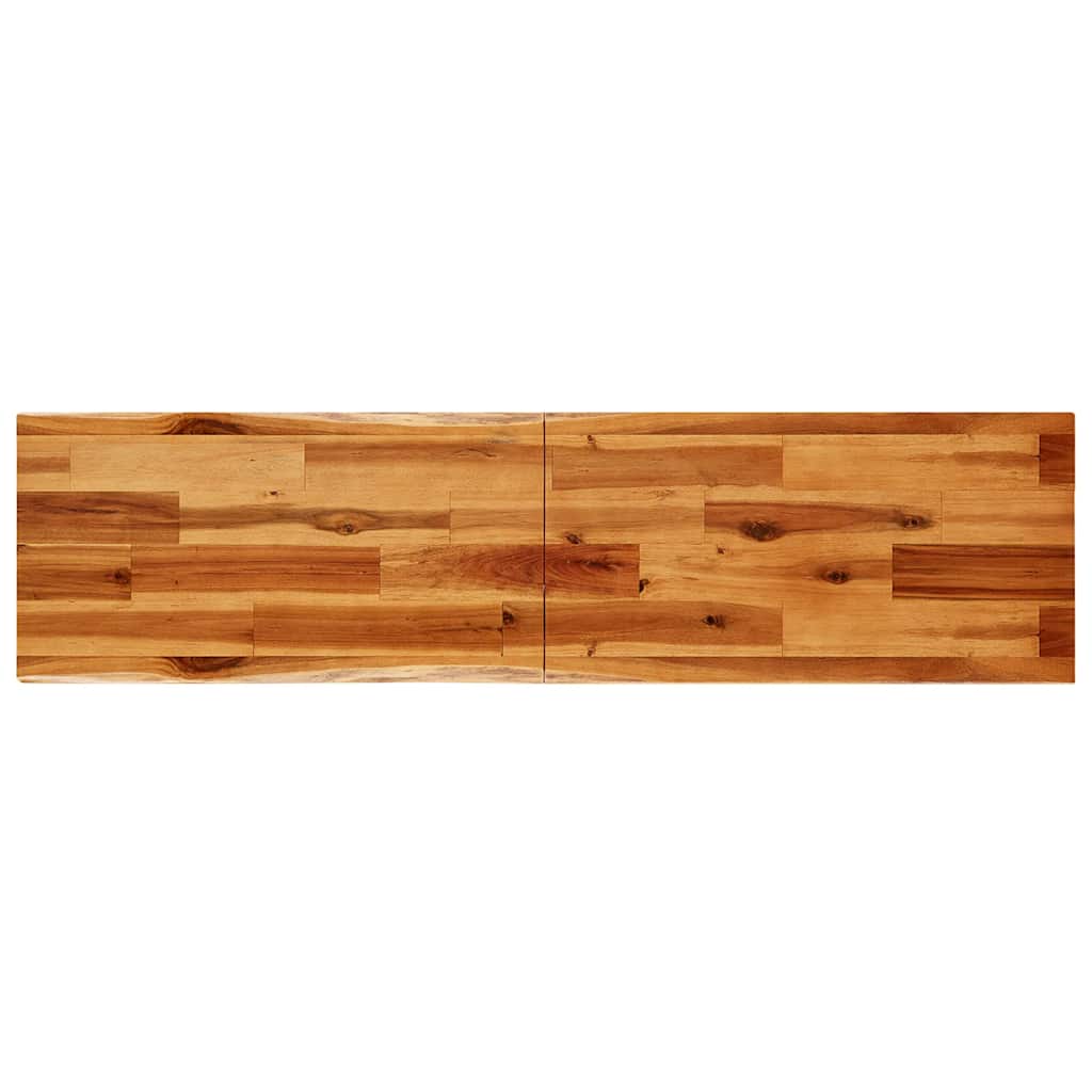 Konsolentisch Baumkante 110x35x80 cm Massivholz Akazie