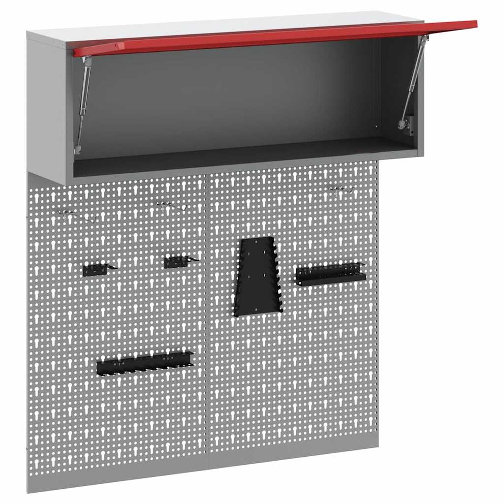 Werkzeugschrank-Set 3 pcs Schwarz Pulverbeschichteter Stahl