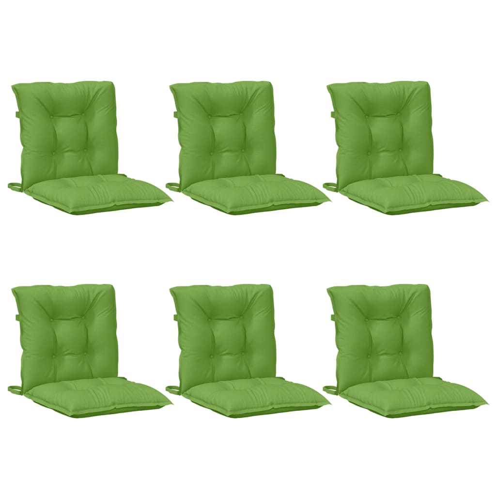 Niedriglehner-Auflagen 2 Stk Melange Anthrazit 100x50x7cm Stoff