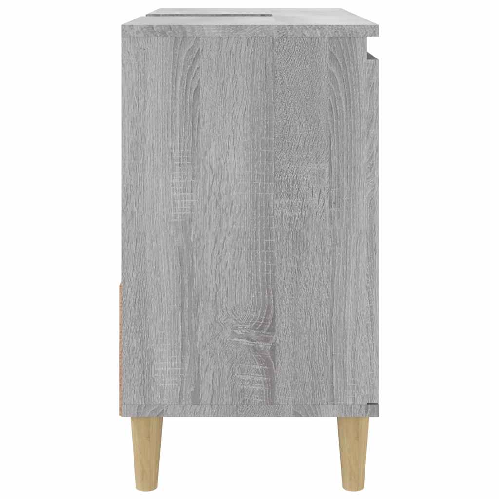 Badschrank Weiß 65x33x60 cm Holzwerkstoff