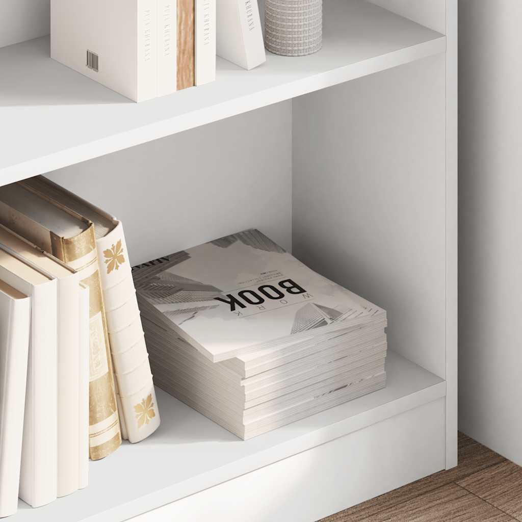 Bücherregal Weiß 40x24x75 cm Holzwerkstoff
