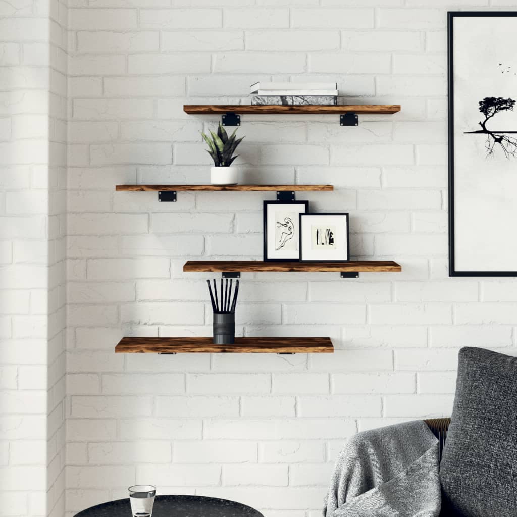 Bücherregal-Bretter 4 Stk. Weiß 40x10x1,5 cm Holzwerkstoff