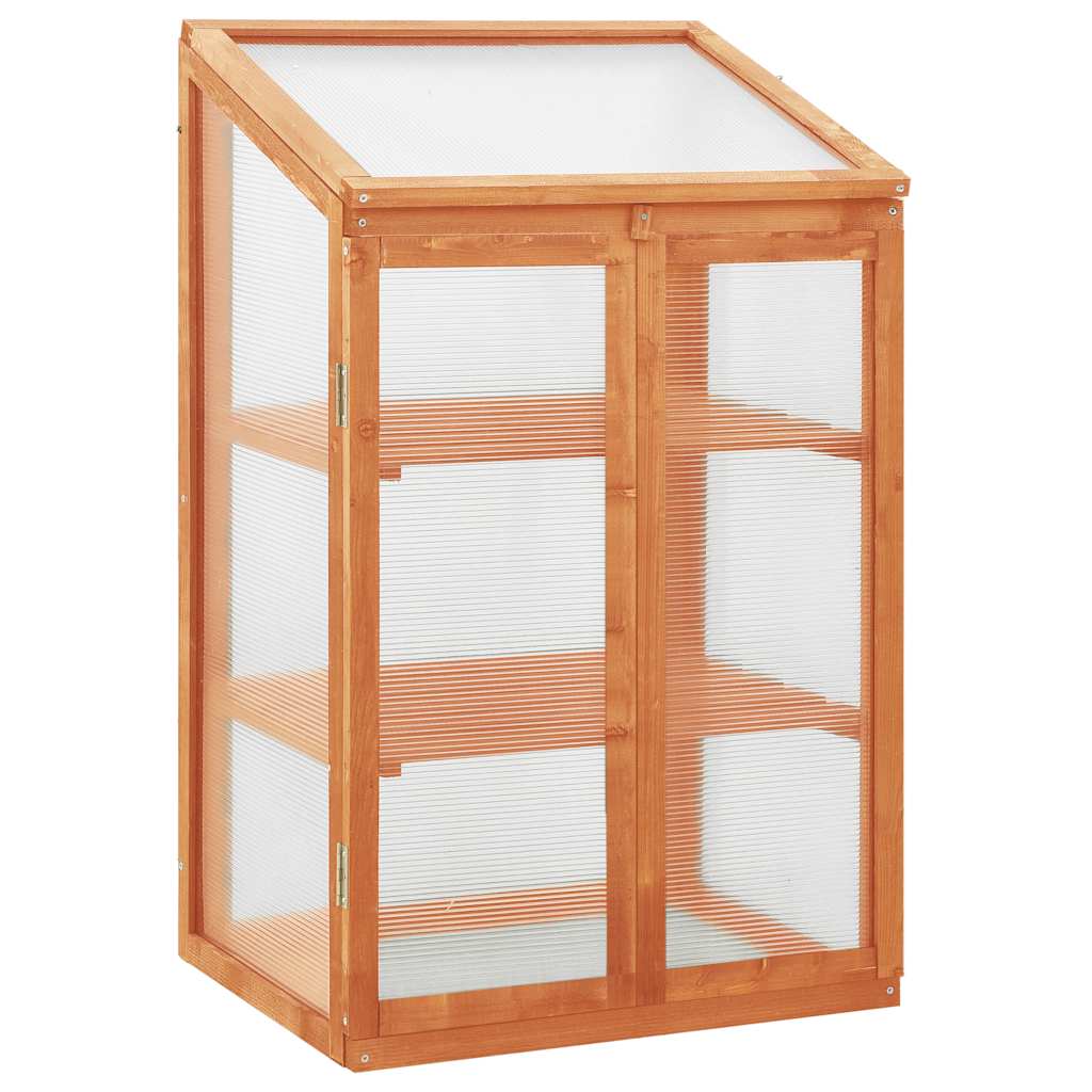Gewächshaus 60x45x100 cm Tannenholz