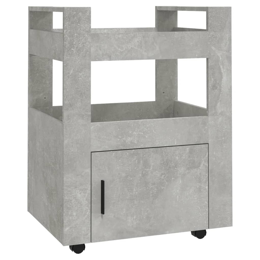 Küchenwagen Weiß 60x45x80 cm Holzwerkstoff