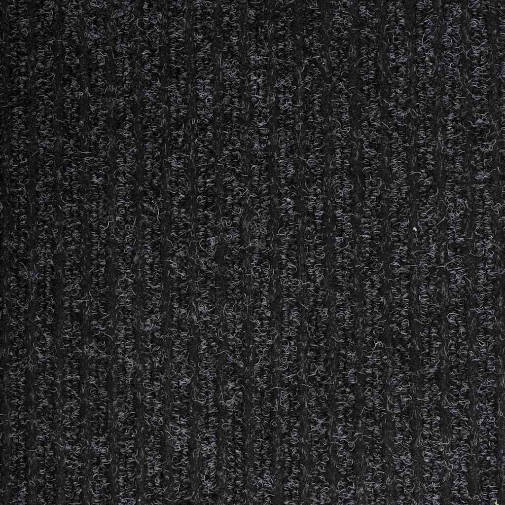 Teppichläufer Grau 80 x 150 cm Stoff