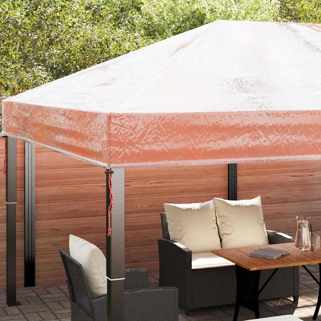 Ersatzbezug für Pavillon Transparent 300 x 300 x 26 cm PVC