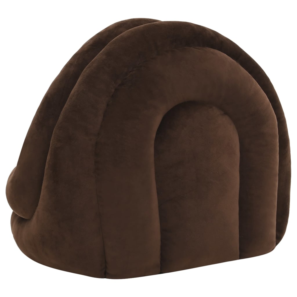 Katzenbett 50x50x45 cm Grau und Creme