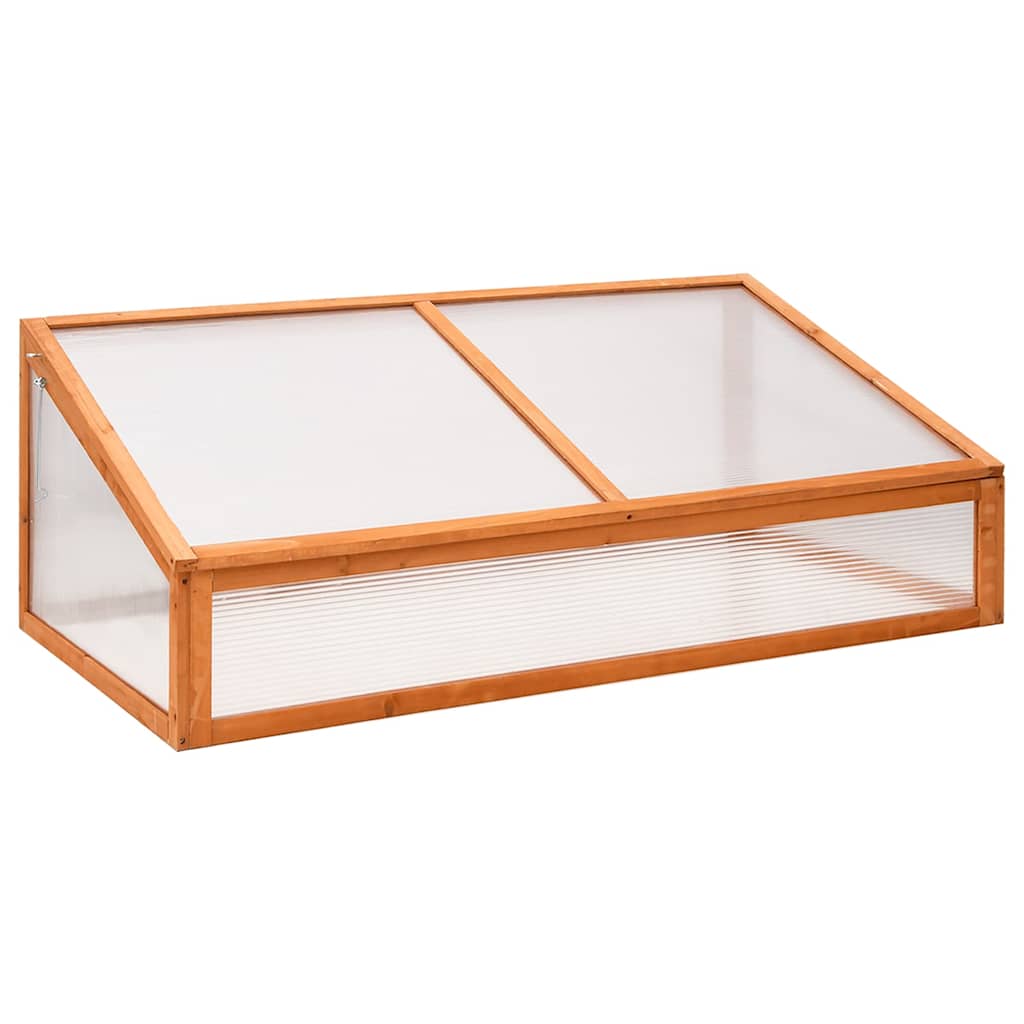 Gewächshaus Grau 110x56x39 cm Tannenholz