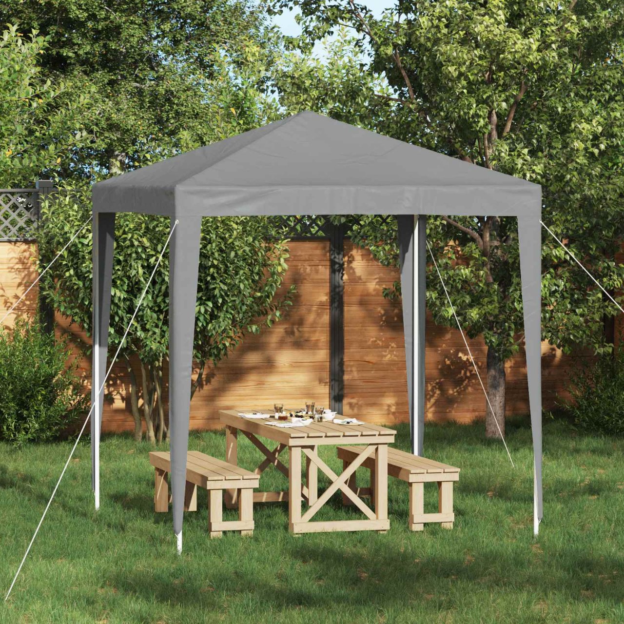 Party-Zelt 200 x 200 x 240 cm Rot PE und Stahl