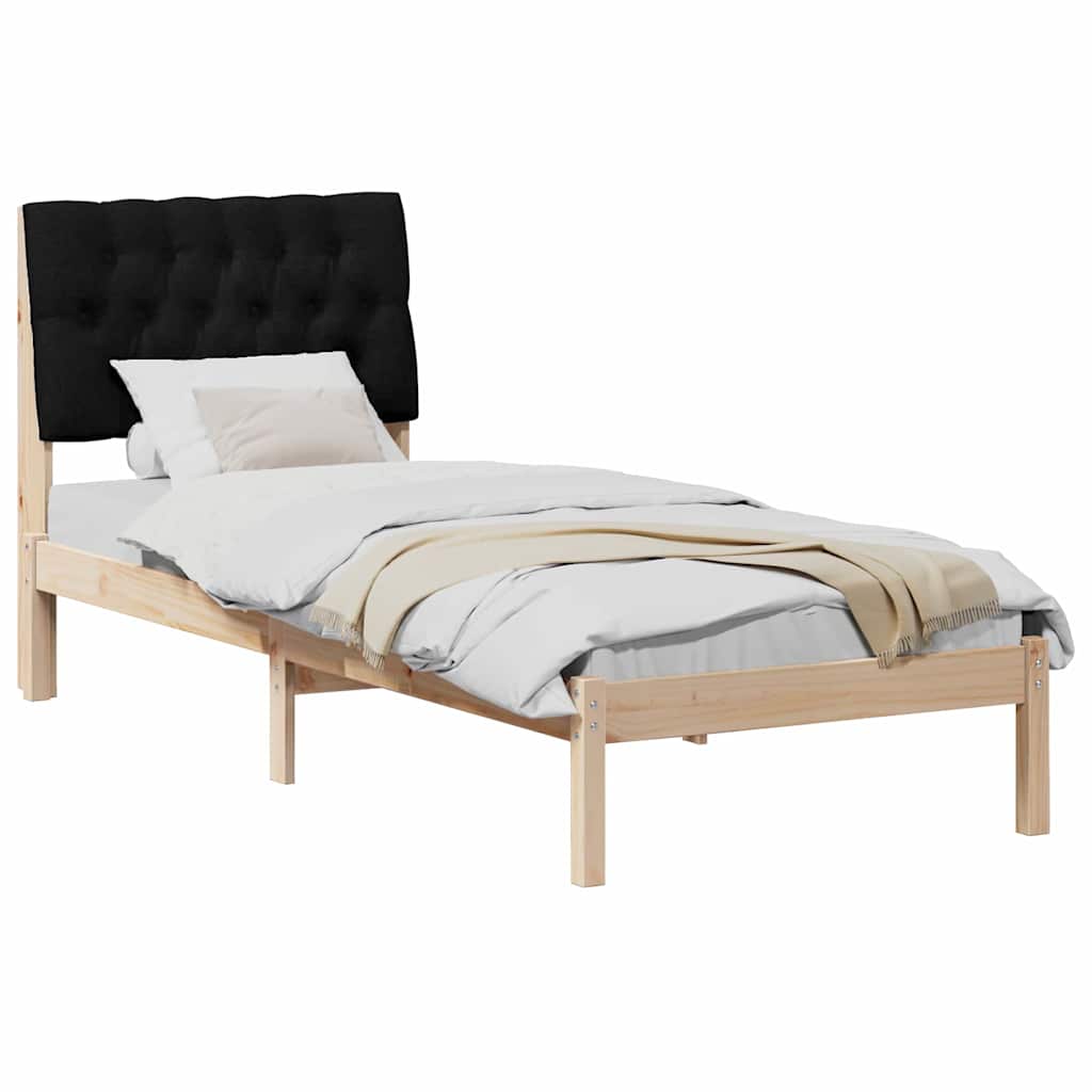 Bettgestell mit gepolstertem Kopfteil Braun 200 x 200 cm