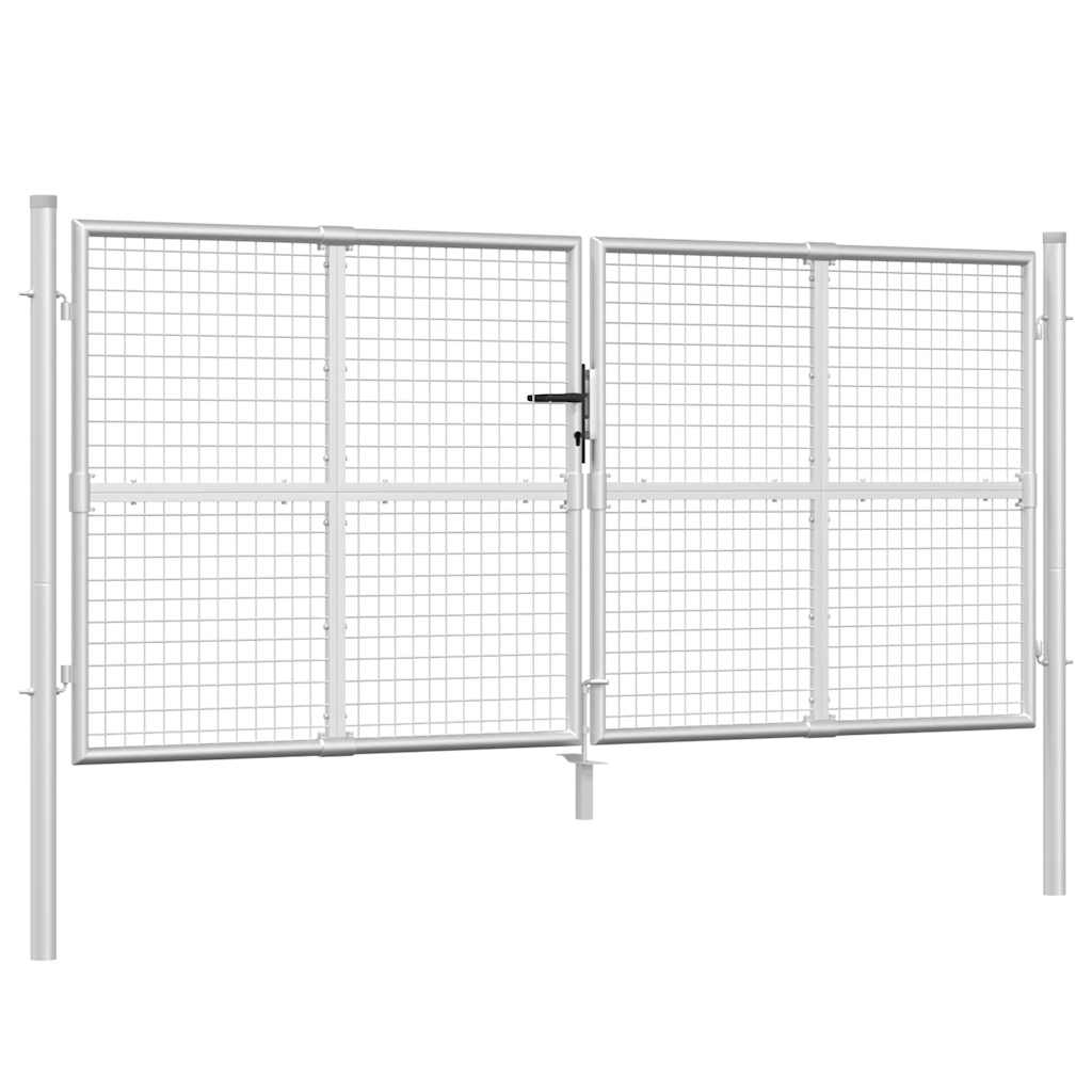 Maschen-Gartentor Anthrazit 300x125 cm Verzinkter Stahl