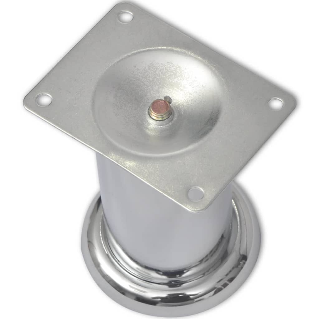 Sofabeine 8 Stk. Rund Chrom 180 mm