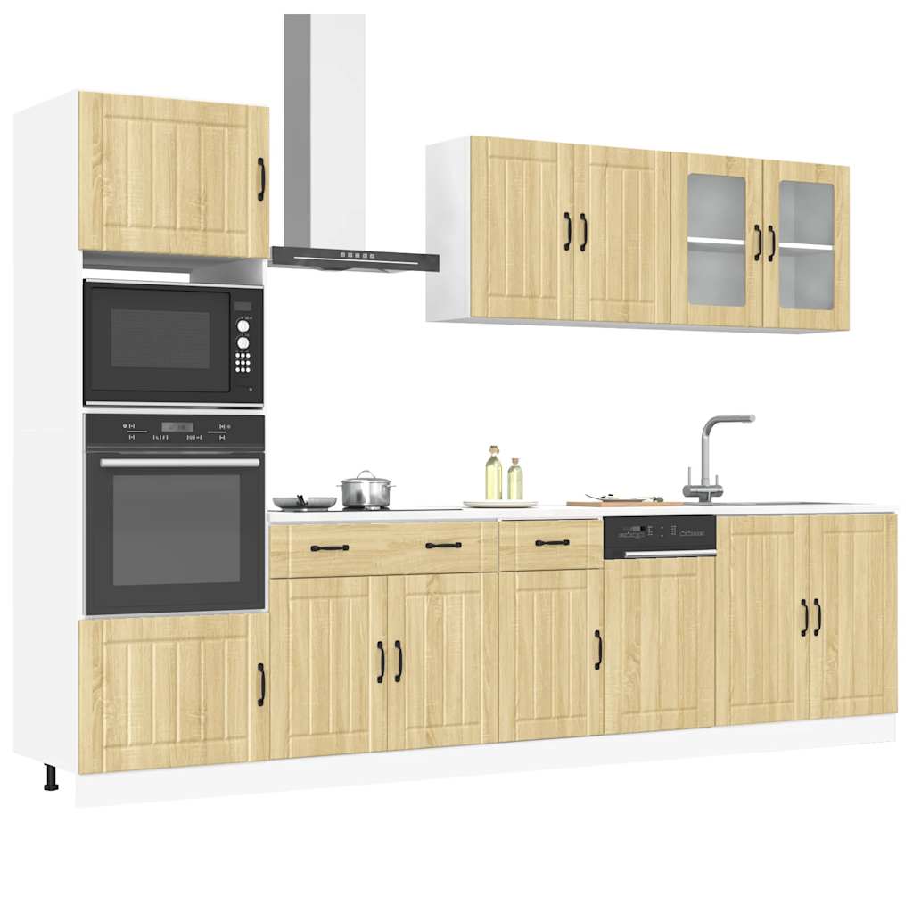 7-tlg. Küchenschrank-Set Kalmar Weiß Holzwerkstoff