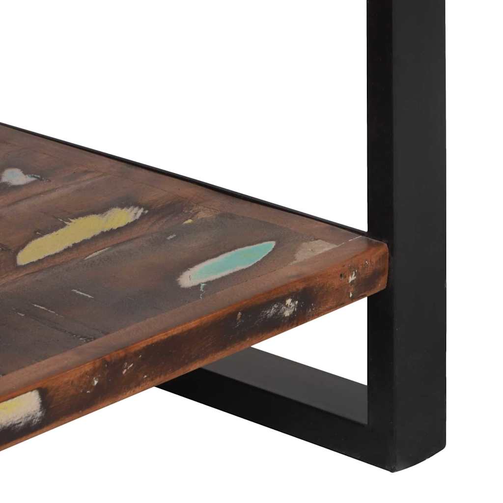 Küchenregal Braun und Schwarz 80 x 40 x 160 cm Massivholz Mango