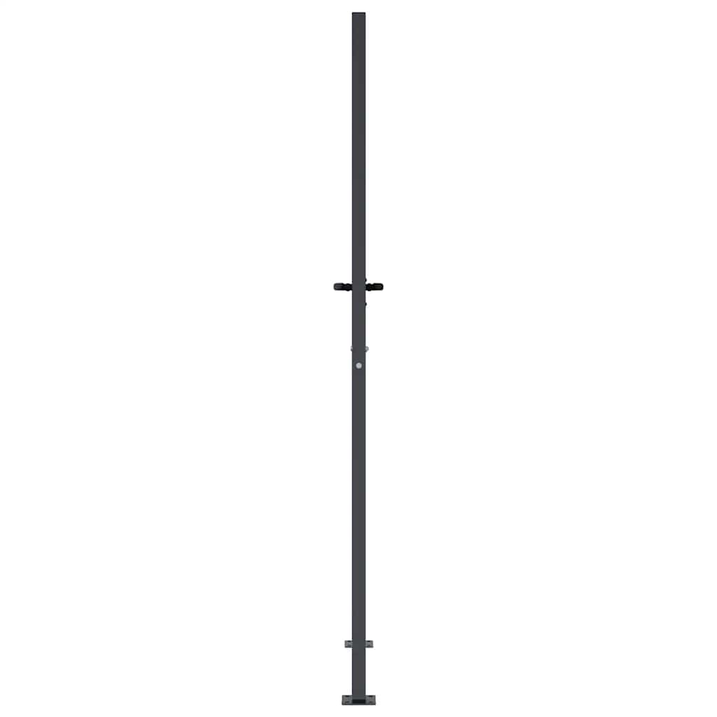 Gartentor Anthrazit 100x75 cm Stahl Gras-Design