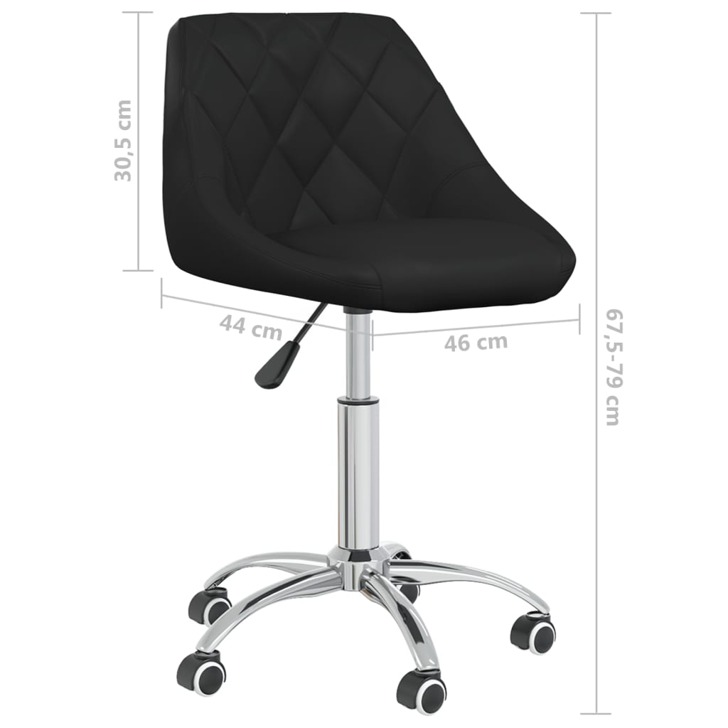 Bürostuhl Drehbar Weiß Kunstleder