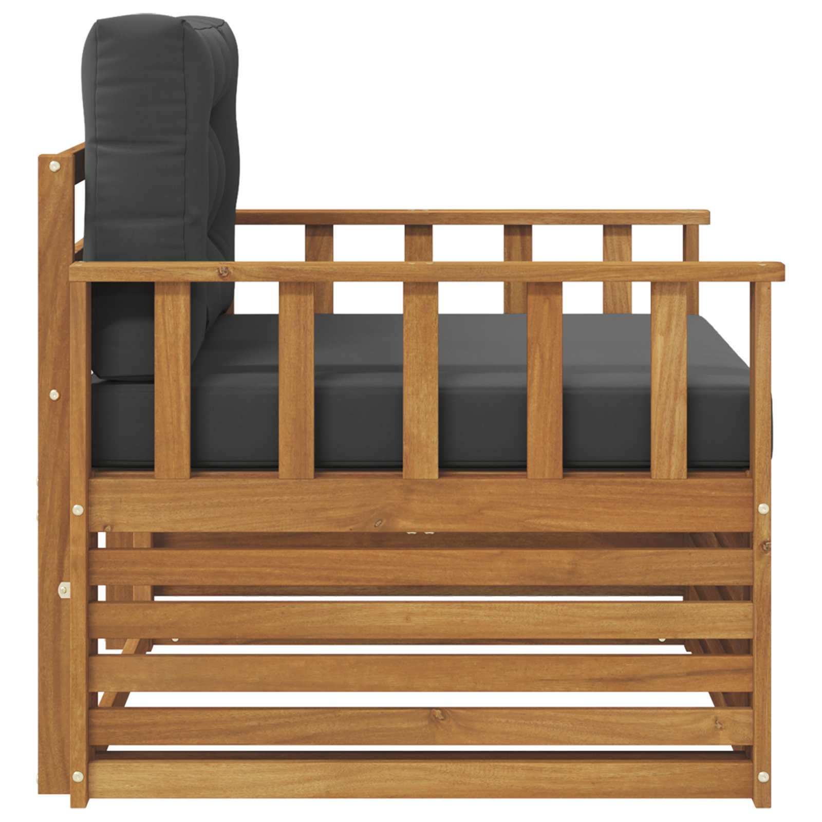 2 Stück Outdoor-Sofa Natur