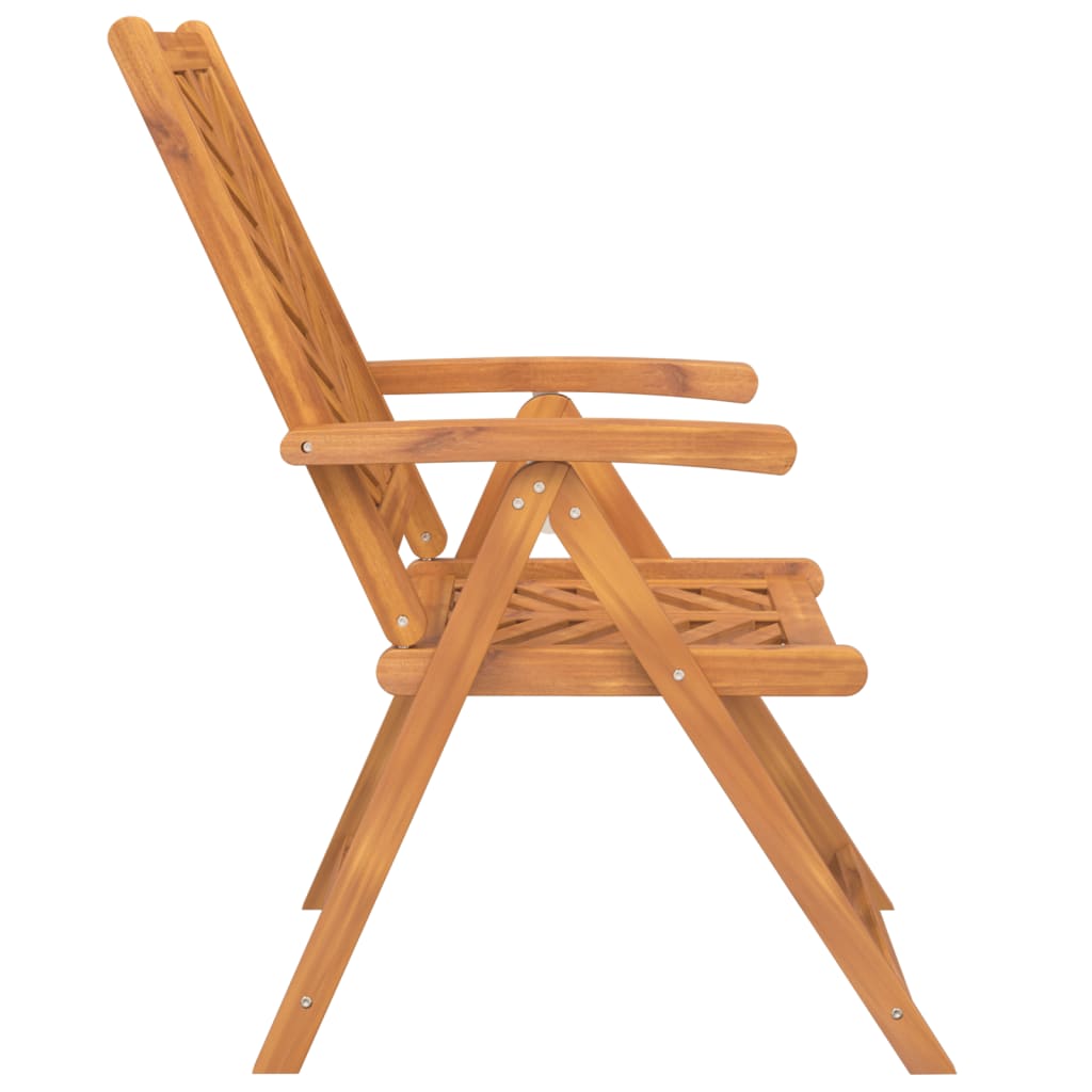 Gartenstuhl 4 pcs Braun Massivholz Akazie