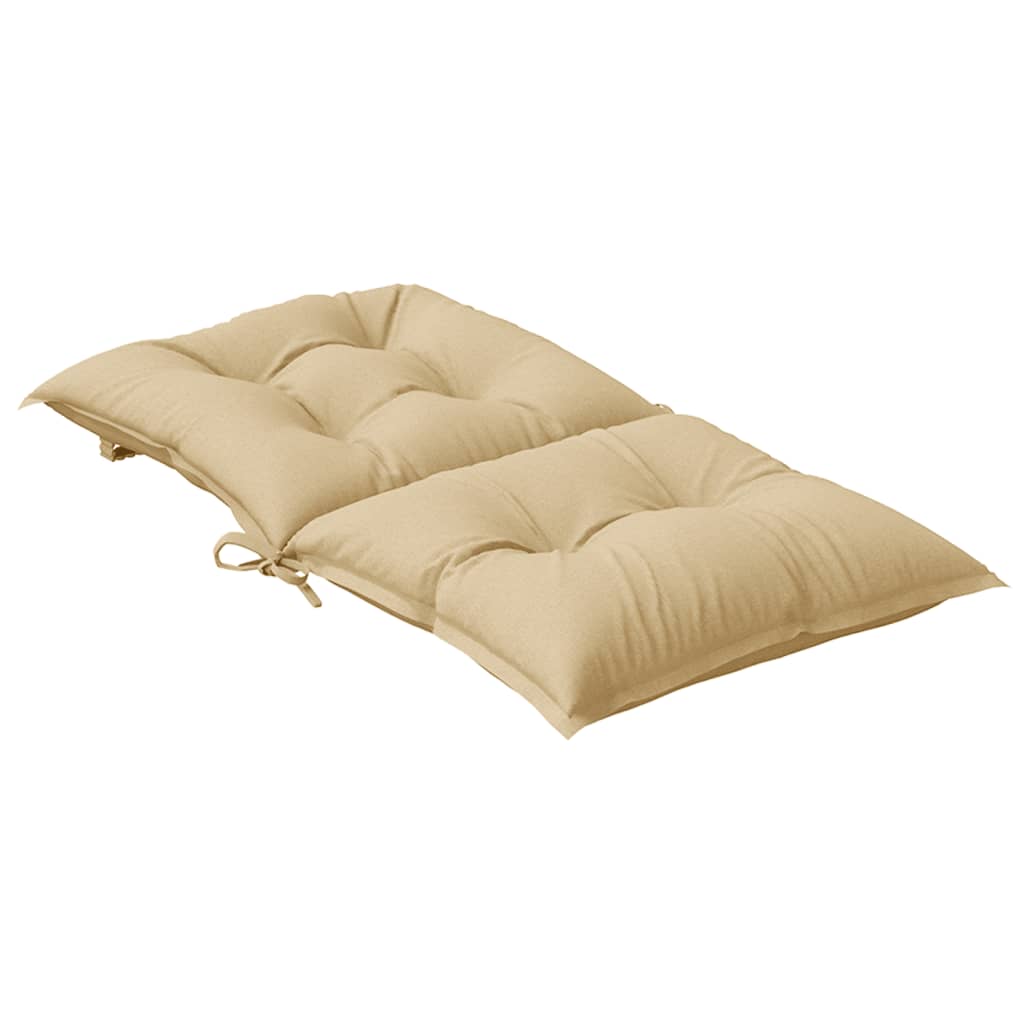 Niedriglehner-Auflagen 2 Stk Melange Anthrazit 100x50x7cm Stoff