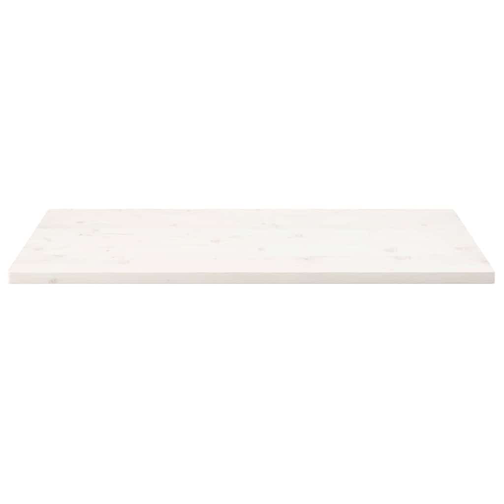Tischplatte Weiß 40x40x2,5 cm Massivholz Kiefer Quadratisch