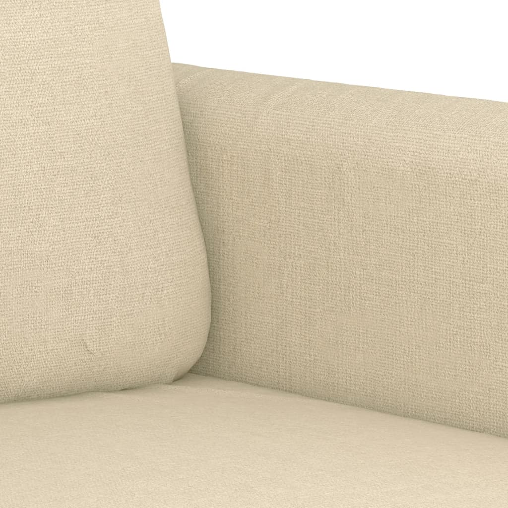 4-tlg. Sofagarnitur mit Kissen Braun Stoff