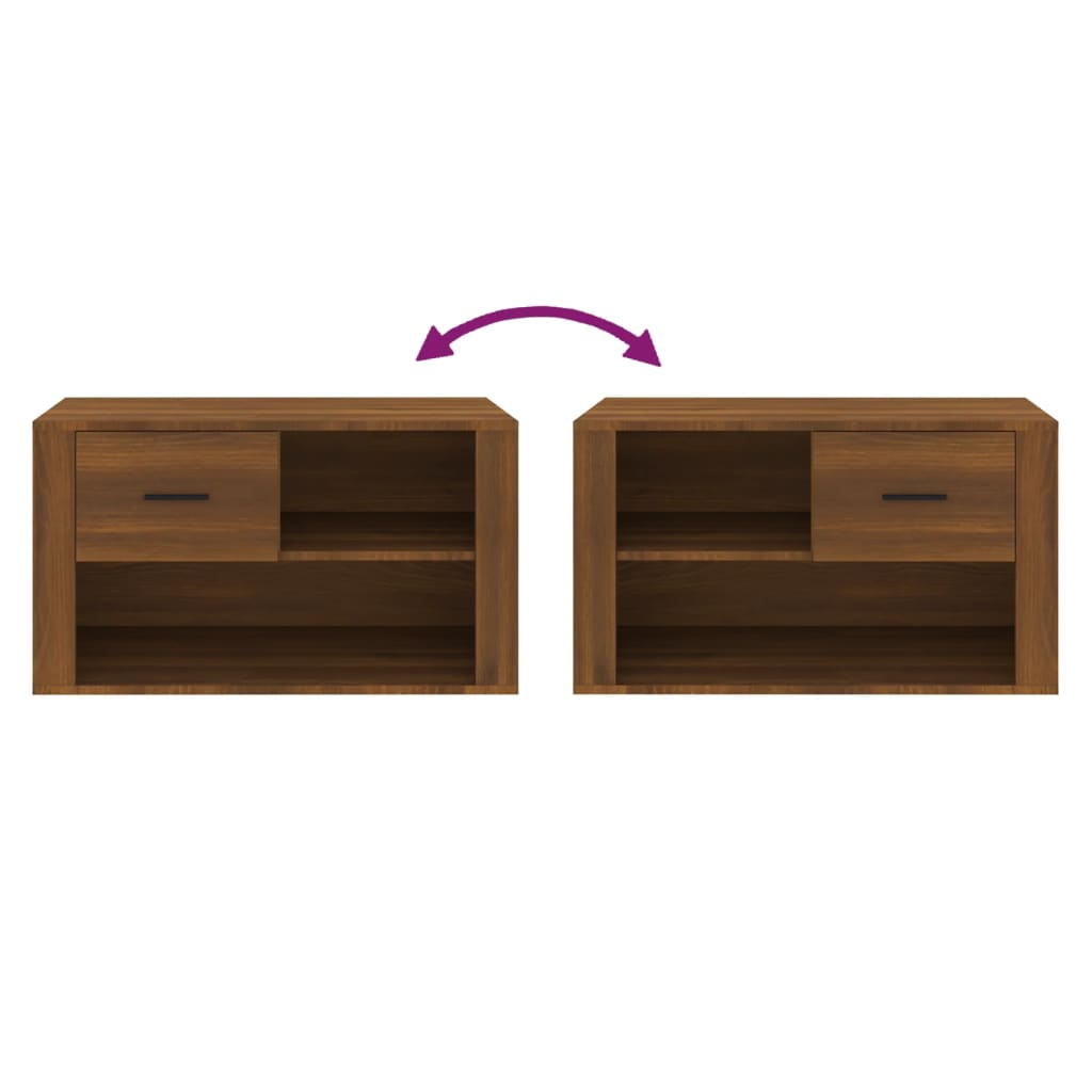 Schuhschrank Weiß 80x35x45 cm Holzwerkstoff