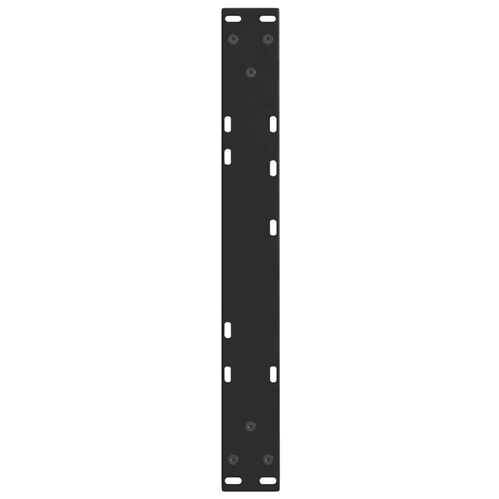 Couchtischbeine V-Form 2 Stück Schwarz 30x(30-31,3) cm Stahl