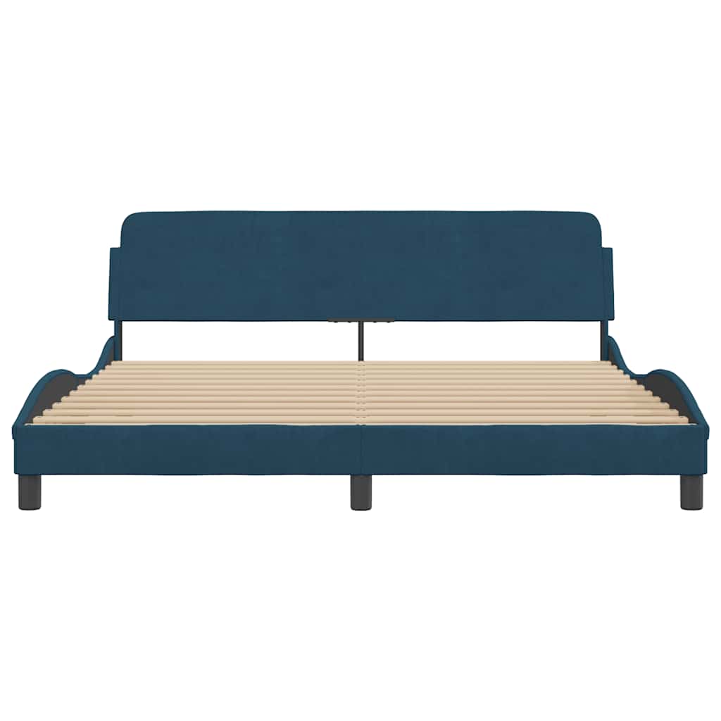 Bettgestell "Dover" Hellgrau 80x200 cm Samt