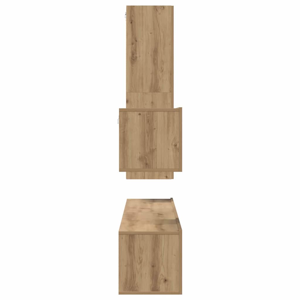 4-tlg. TV-Schrank-Set Weiß Holzwerkstoff
