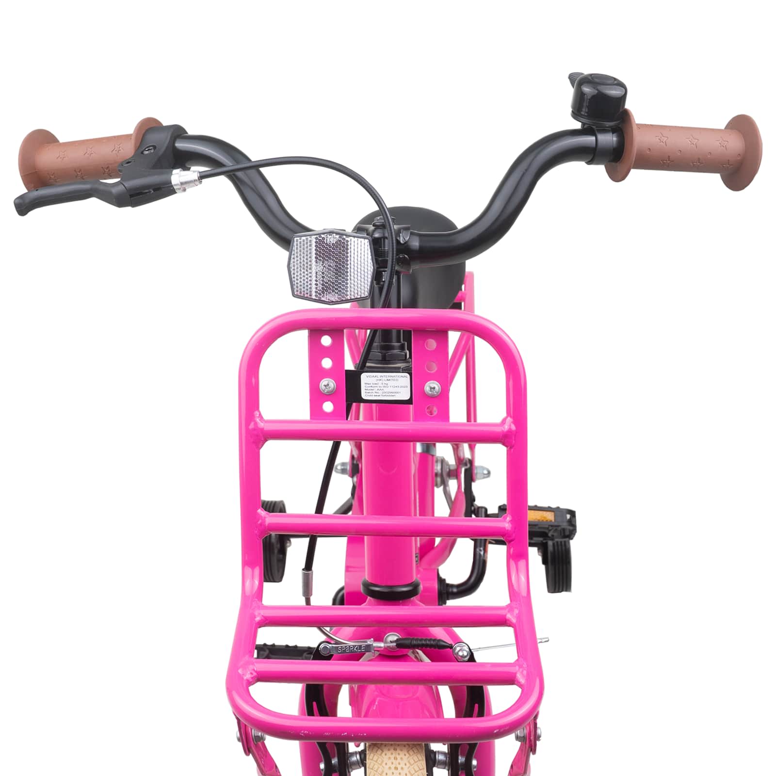 Kinderfahrrad 12 Zoll für 2-4 Jahre alt Hellrosa