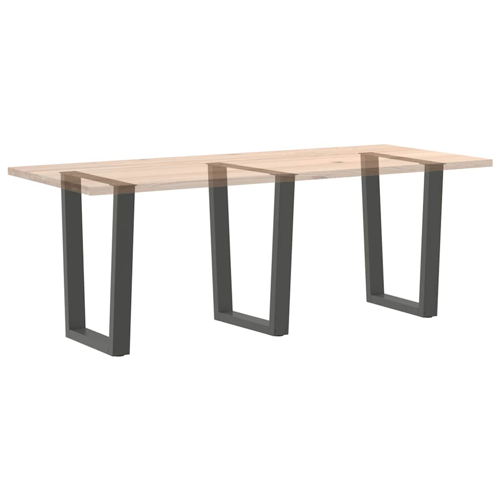 Couchtischbeine V-Form 2 Stück Schwarz 30x(30-31,3) cm Stahl