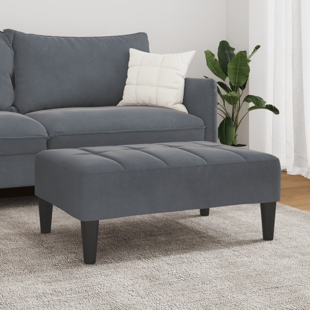 Fußhocker Blau 77x55x31 cm Samt