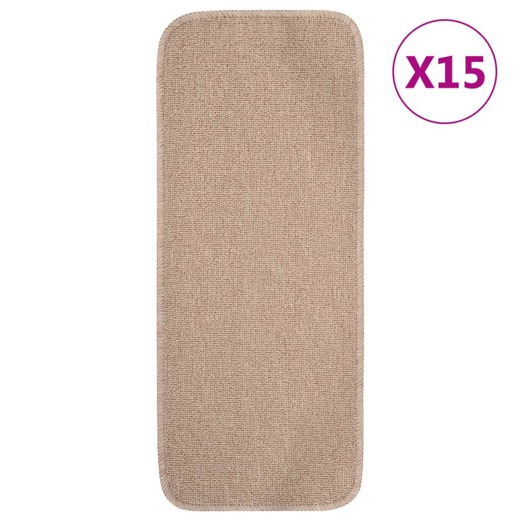 Antirutsch Stufenmatten 15 Stk. 60x25 cm Anthrazit Rechteckig