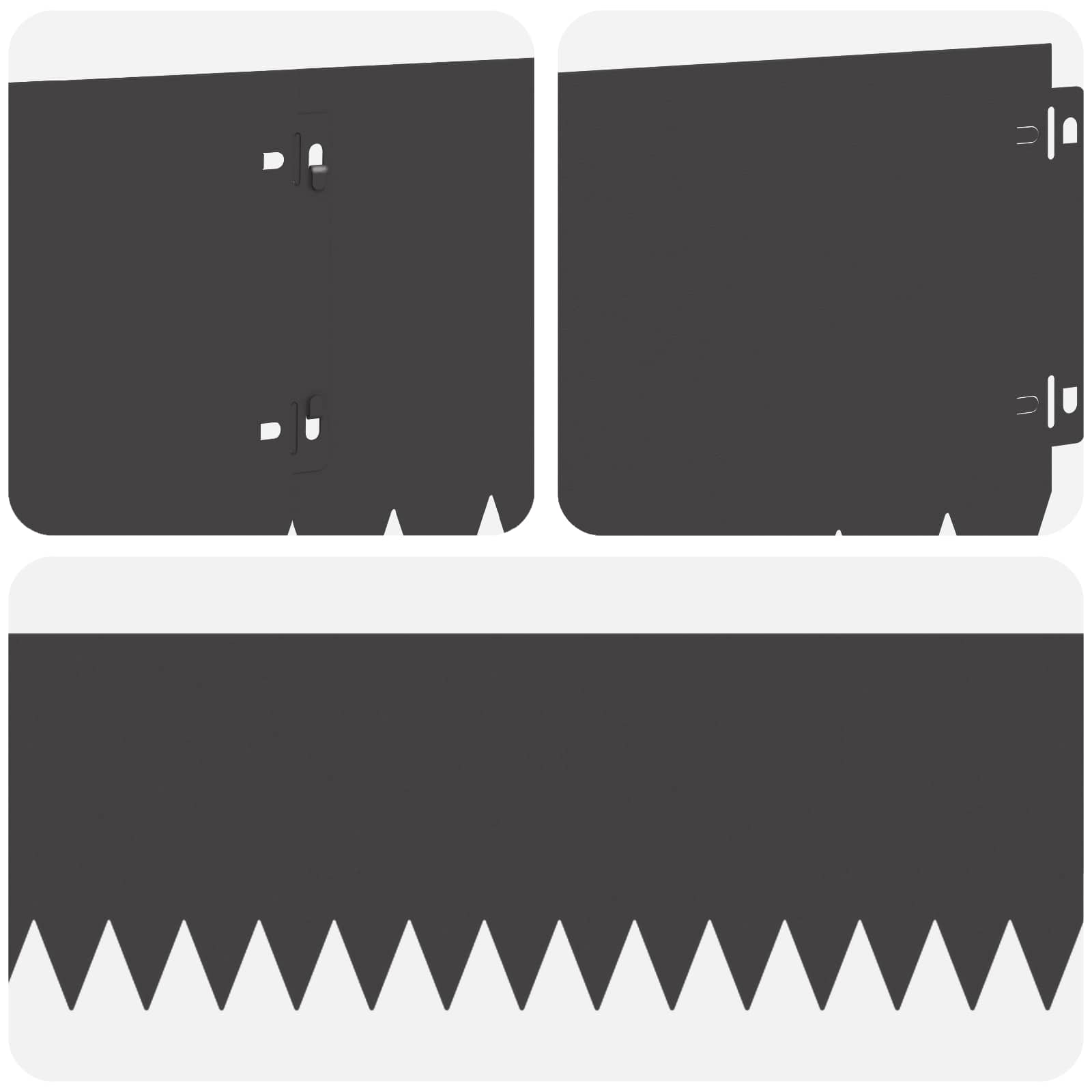 Raseneinfassung 10 pcs 103 x 10 cm Stahl Schwarz