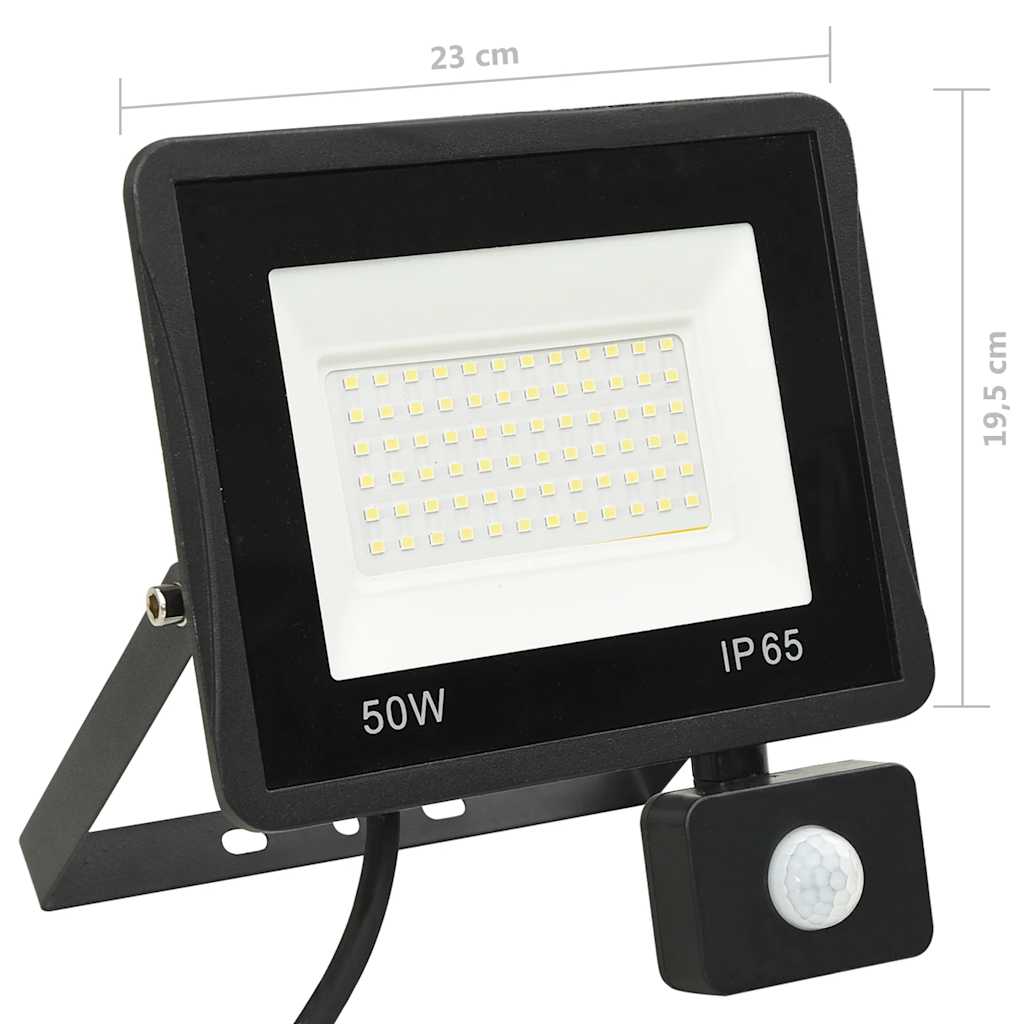 LED-Fluter mit Sensor 10W Warmweiß