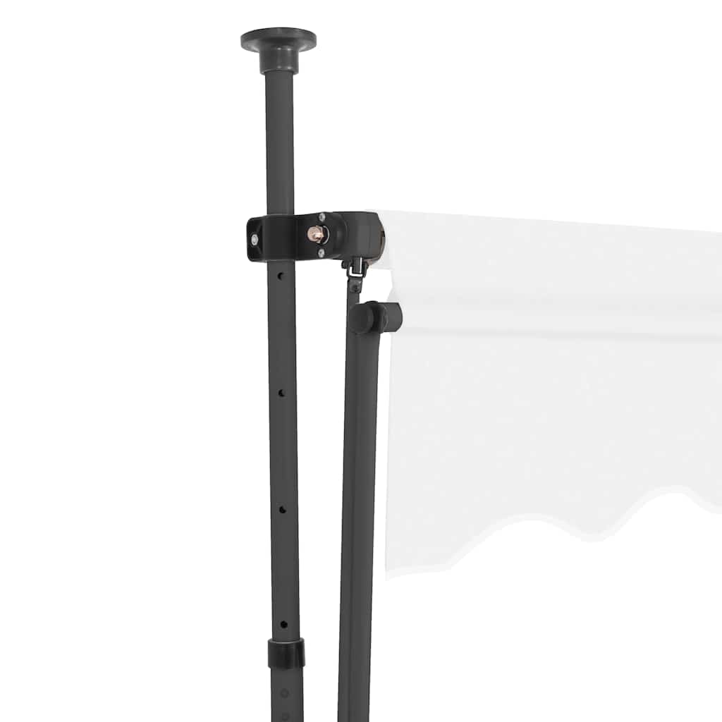 Einziehbare Markise Handbetrieben mit LED 100 cm Blau und Weiß