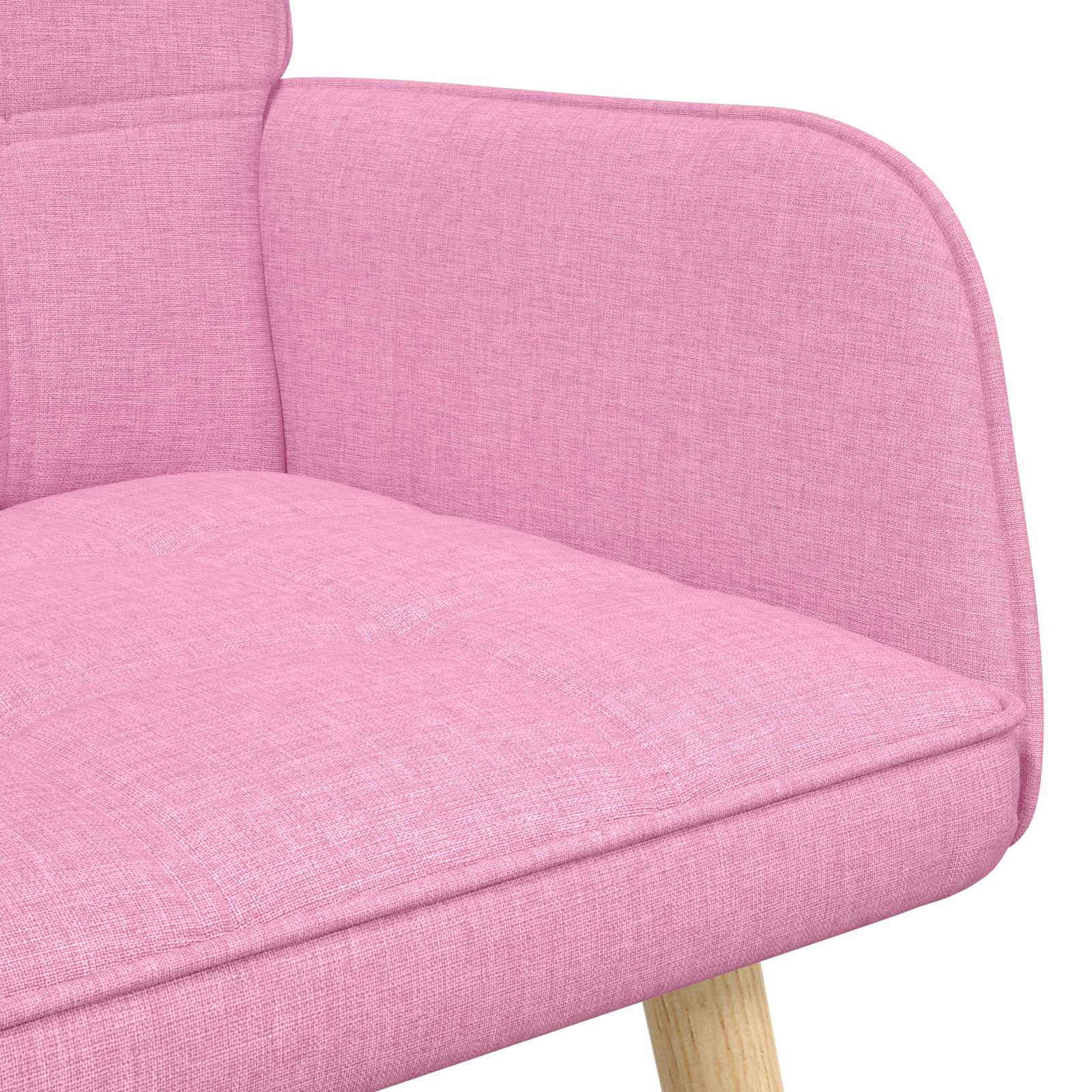 2-Sitzer Sofa Hellgrau 115 x 61 x 87 cm Stoff