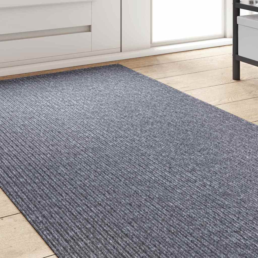 Teppichläufer Grau 80 x 150 cm Stoff