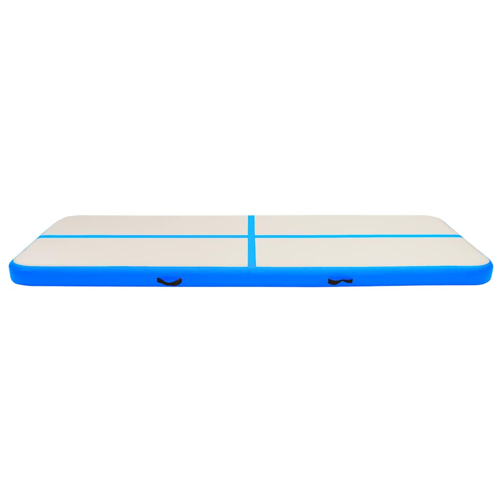 Aufblasbare Gymnastikmatte mit Pumpe 300×100×10 cm PVC Rosa