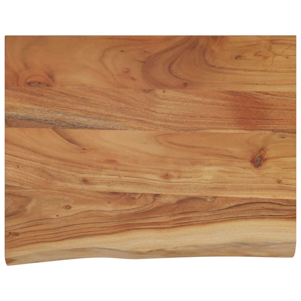 Wandregal 40x20x2,5 cm Rechteckig Massivholz Akazie Baumkante