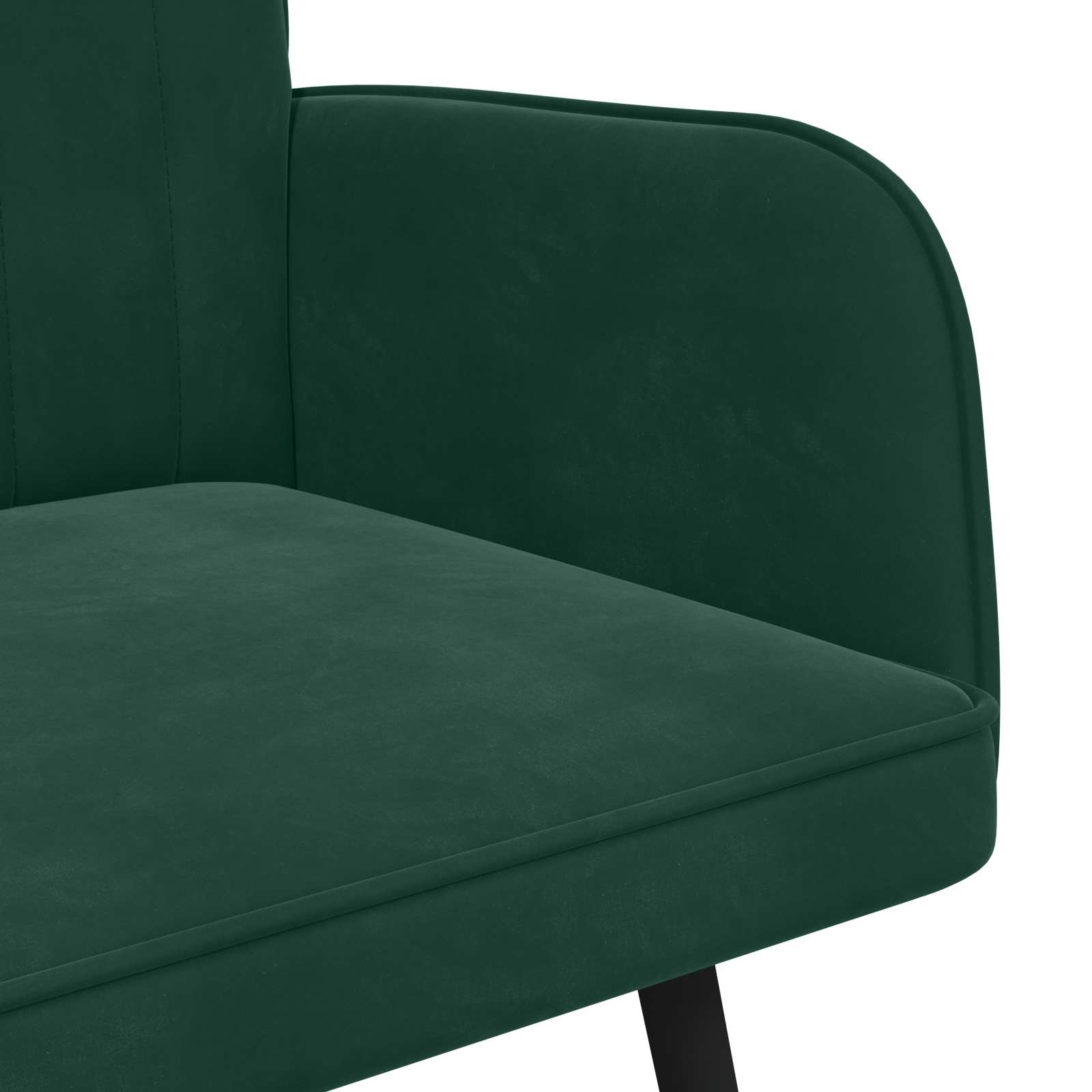 2-Sitzer Sofa Hellgrau 115 x 61 x 87 cm Samt (V)