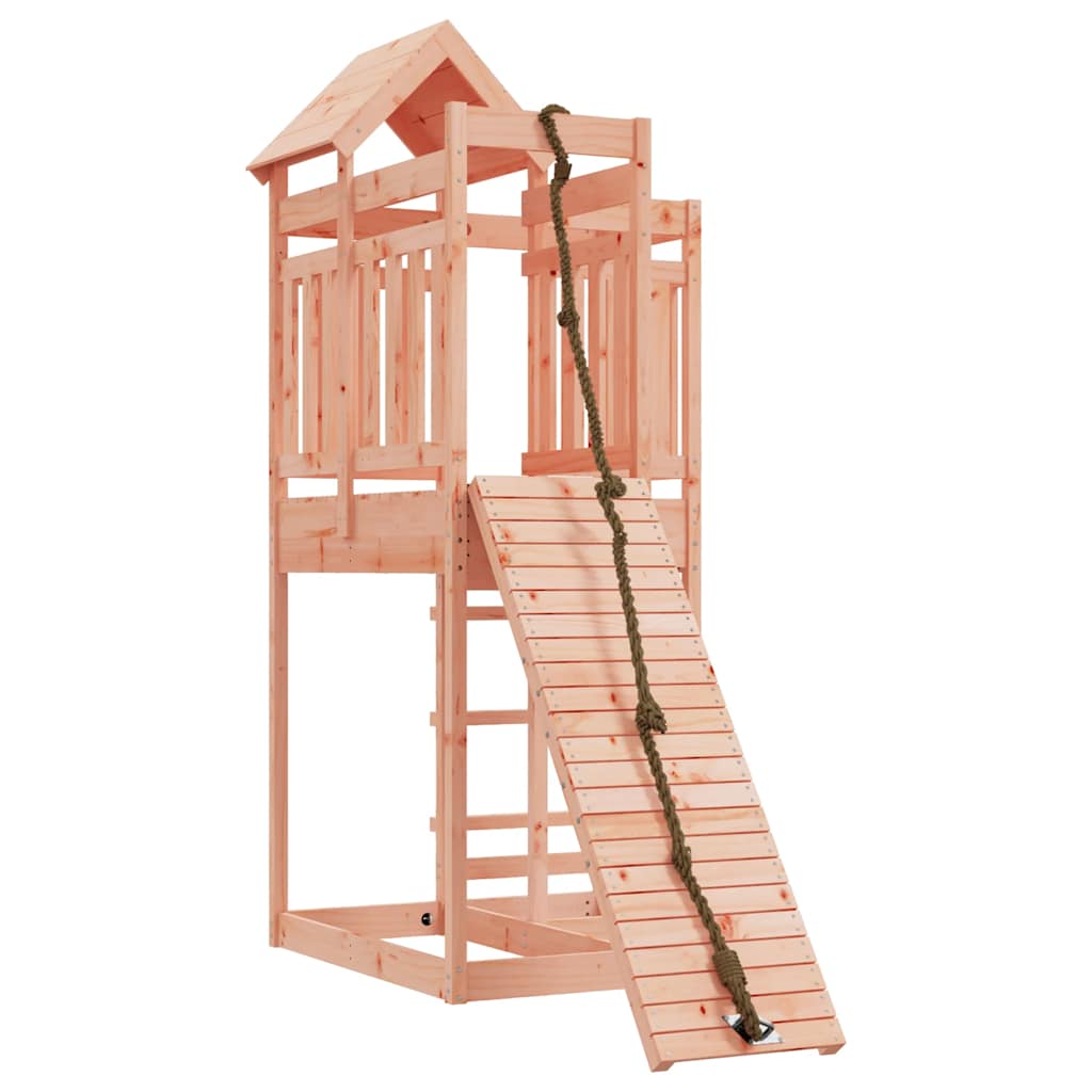 Spielturm mit Kletterwand Massivholz Kiefer