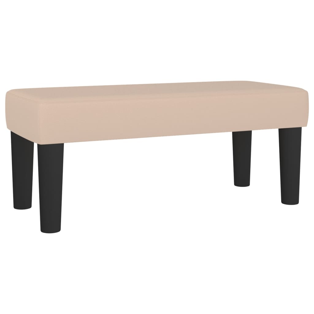 Sitzbank Grau 70x30x30 cm Kunstleder