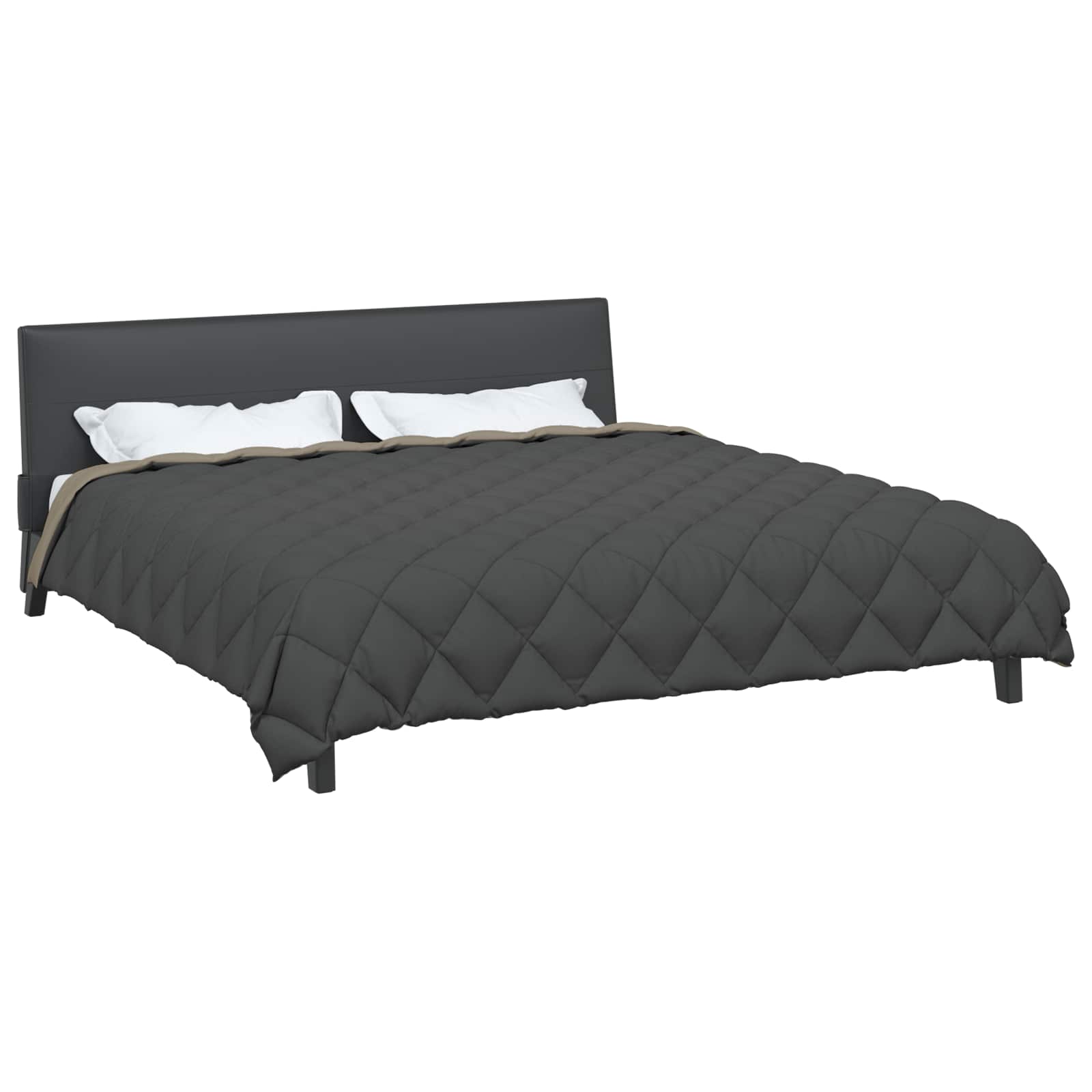 Winterbettdecke Anthrazit 135 x 200 cm Mikrofaser