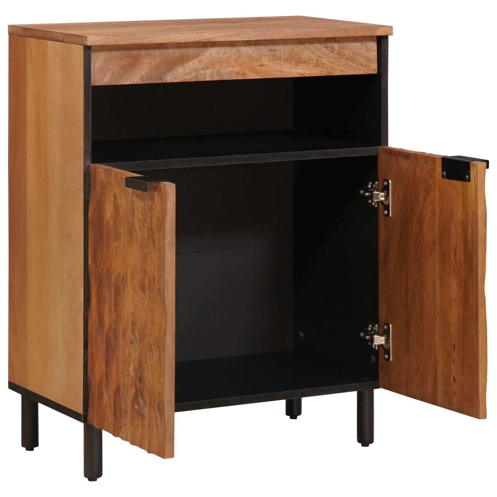 Sideboard mit Tür Weiße gewaschene Oberfläche 60 x 33 x 75 cm
