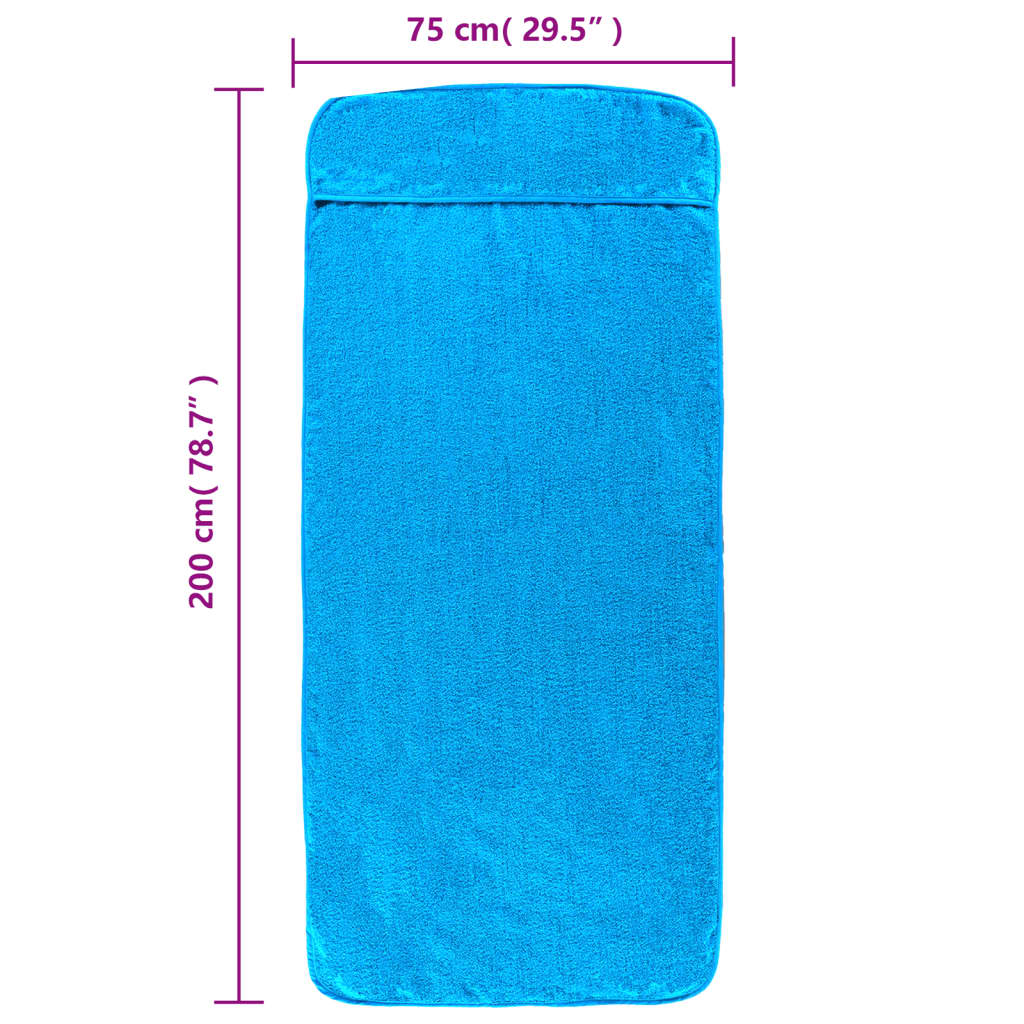Strandtücher 4 Stk. Weiß 60x135 cm Stoff 400 GSM