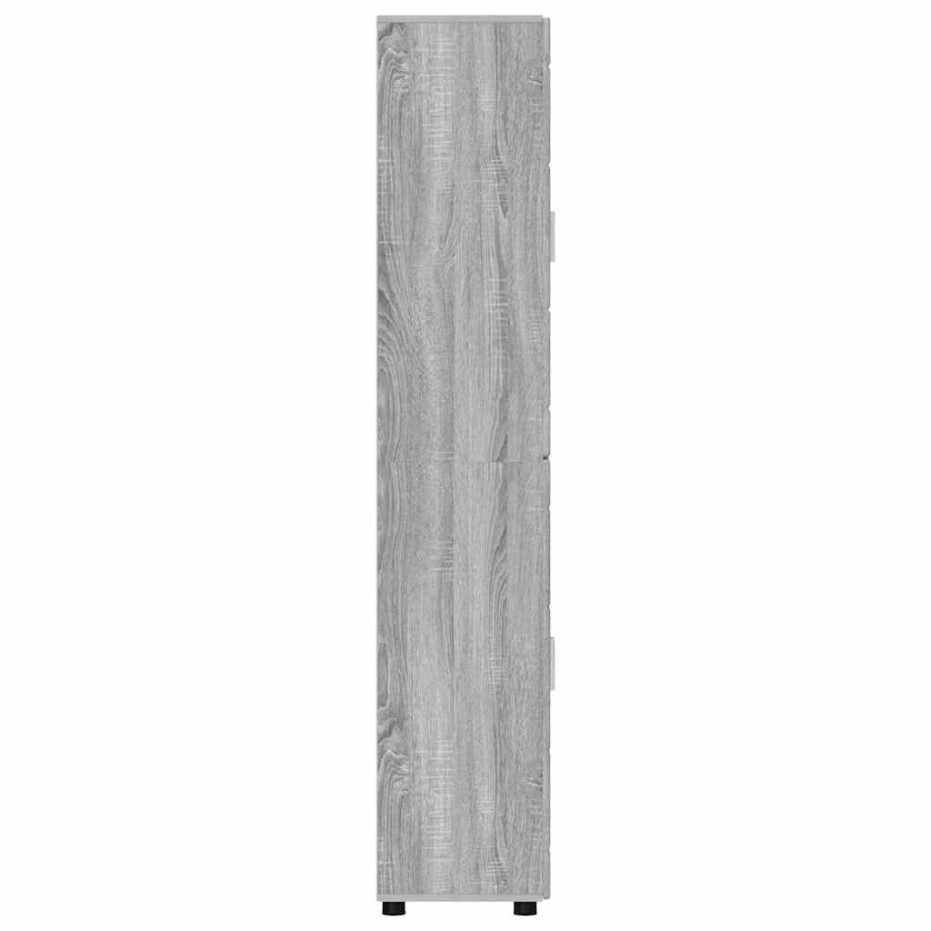 Highboard mit Regal FLORIN Weiß 60 x 35 x 182 cm Holzwerkstoff