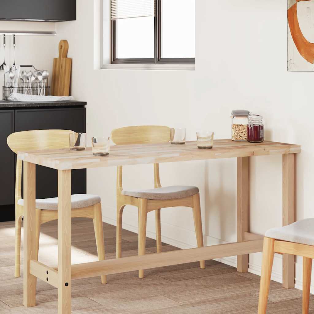 Tischplatte Rechteckig 60x50x2 cm Massivholz Akazie